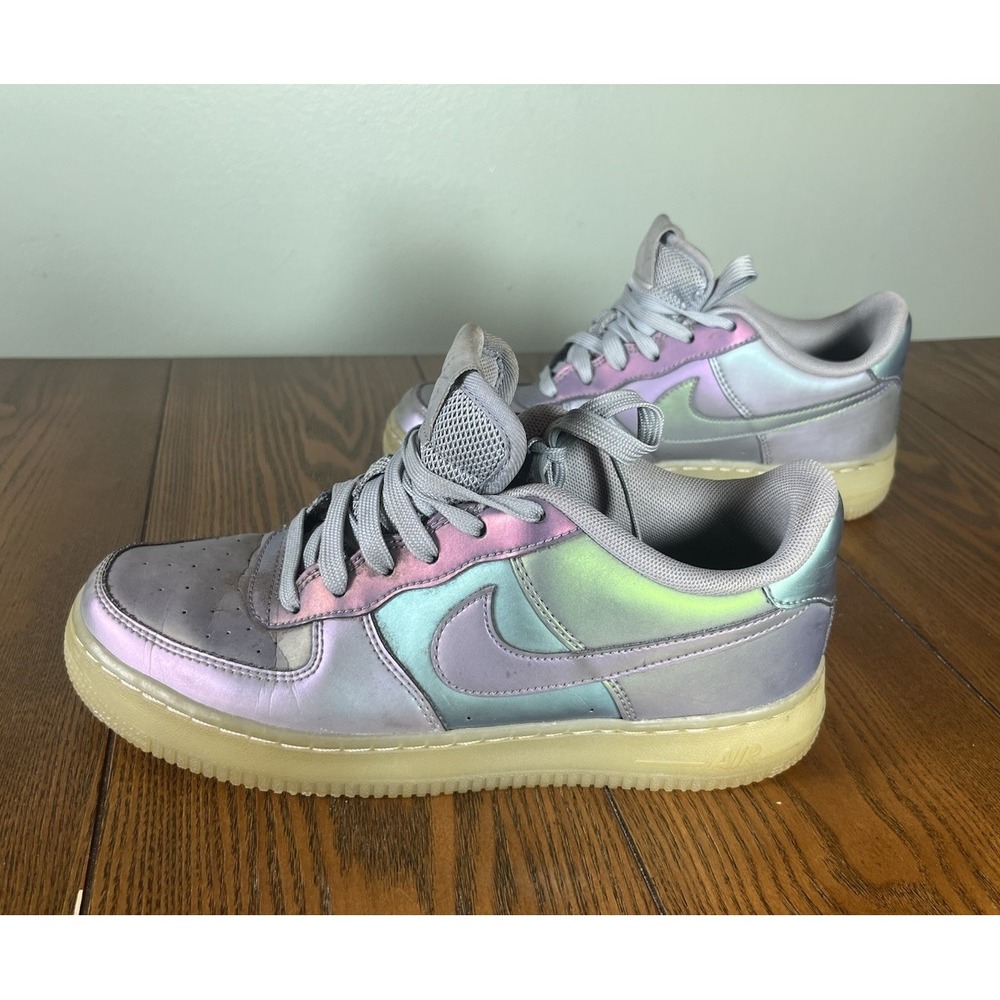 Nike AF1 LV8 GS Easter Anthracite Stealth Iridescent 820438 Size 5.5Y Women's 7